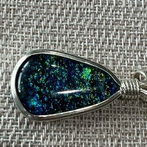 Dichroic glass pendant